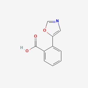 Chemical structure of 2-(5-Oxazolyl)benzoic Acid