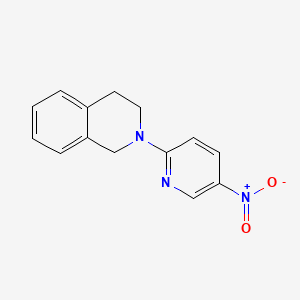 Chemical structure of 2-(5-Nitropyridin-2-yl)-1,2,3,4-tetrahydroisoquinoline