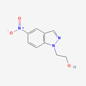 Chemical structure of 2-(5-Nitro-1H-indazol-1-yl)ethanol