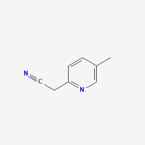 Chemical structure of 2-(5-Methylpyridin-2-yl)acetonitrile