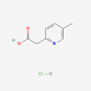 Chemical structure of 2-(5-Methylpyridin-2-yl)acetic acid hydrochloride