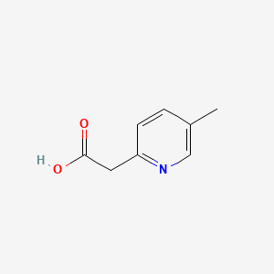 Chemical structure of 2-(5-Methylpyridin-2-yl)acetic acid