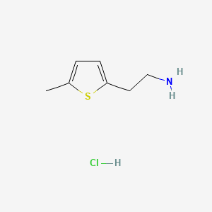 Chemical structure of 2-(5-Methyl-2-thienyl)ethanamine Hydrochloride