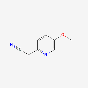 Chemical structure of 2-(5-Methoxypyridin-2-yl)acetonitrile