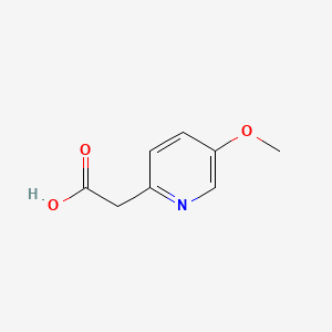 Chemical structure of 2-(5-Methoxypyridin-2-yl)acetic acid