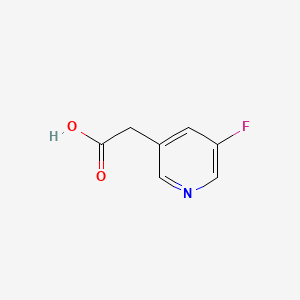 Chemical structure of 2-(5-Fluoropyridin-3-yl)acetic acid