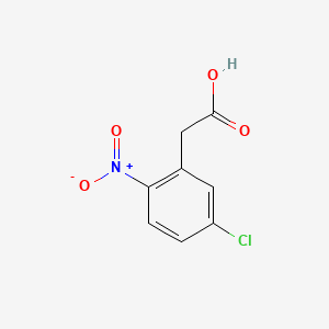 Chemical structure of 2-(5-Chloro-2-nitrophenyl)acetic acid