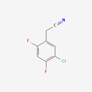 Chemical structure of 5-Chloro-2,4-difluorophenylacetonitrile