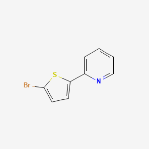 Chemical structure of 2-(5-Bromo-2-thienyl)pyridine