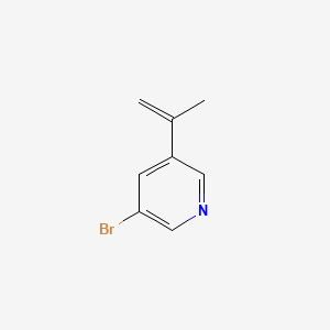 Chemical structure of 2-(5-Bromopyridin-3-yl)propan-2-ol