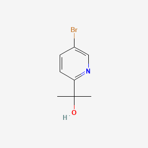 Chemical structure of 2-(5-Bromopyridin-2-yl)propan-2-ol