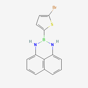 Chemical structure of 2-(5-Bromo-2-thienyl)-2,3-dihydro-1H-naphtho[1,8-de][1,3,2]diazaborine