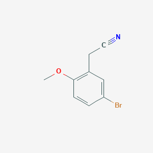 Chemical structure of 5-Bromo-2-Methoxyphenylacetonitrile