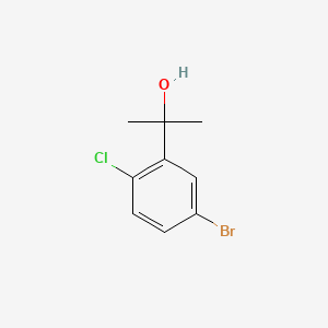 Chemical structure of 2-(5-Bromo-2-Chlorophenyl)Propan-2-Ol