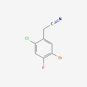 Chemical structure of 5-Bromo-2-chloro-4-fluorophenylacetonitrile