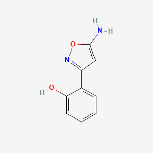 Chemical structure of 2-(5-Aminoisoxazol-3-yl)phenol