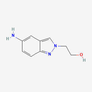 Chemical structure of 2-(5-Amino-2H-indazol-2-yl)ethanol