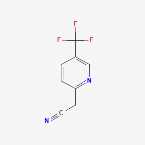 Chemical structure of 2-(5-(Trifluoromethyl)pyridin-2-yl)acetonitrile