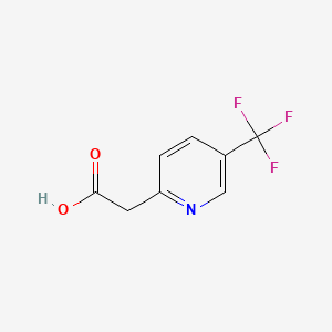 Chemical structure of 2-(5-(Trifluoromethyl)pyridin-2-yl)acetic acid