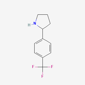 Chemical structure of 2-(4-Trifluoromethylphenyl)pyrrolidine