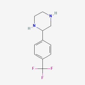Chemical structure of 2-(4-Trifluoromethylphenyl)piperazine