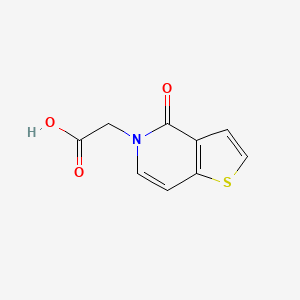 Chemical structure of 2-(4-Oxothieno[3,2-c]pyridin-5(4H)-yl)acetic acid