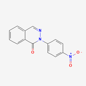 Chemical structure of 2-(4-Nitrophenyl)phthalazin-1(2H)-one