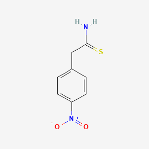Chemical structure of 2-(4-Nitrophenyl)thioacetamide