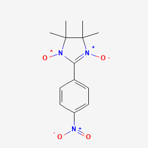 Chemical structure of 2-(4-Nitrophenyl)-4,4,5,5-tetramethylimidazoline-3-oxide-1-oxyl Free Radical