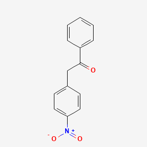 Chemical structure of 2-(4-Nitrophenyl)-1-phenylethanone