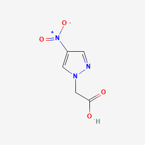 Chemical structure of 2-(4-Nitro-1H-pyrazol-1-yl)acetic acid