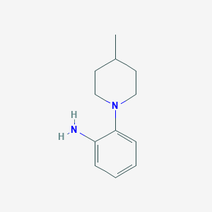 Chemical structure of 2-(4-Methylpiperidin-1-yl)aniline