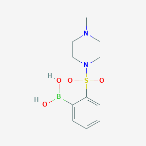 Chemical structure of 2-(4-Methylpiperazin-1-ylsulfonyl)phenylboronic acid