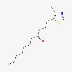 Chemical structure of 2-(4-Methyl-5-Thiazolyl)Ethyl Octanoate