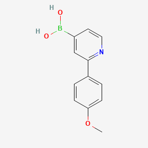 Chemical structure of 2-(4-Methoxyphenyl)pyridine-4-boronic acid
