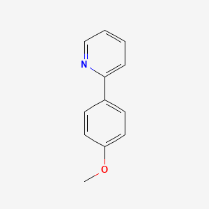 Chemical structure of 2-(4-Methoxyphenyl)pyridine