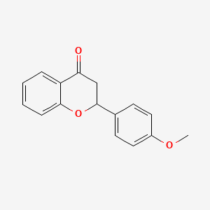 Chemical structure of 4'-Methoxyflavanone