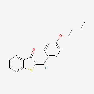 Chemical structure of 2-(4-Methoxy-3-methylphenyl)-5-(3-methoxyphenyl)thiophene