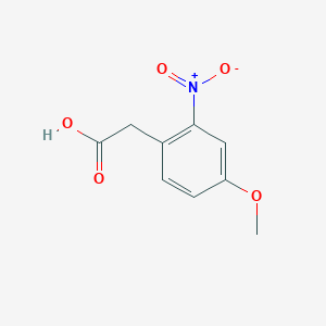 Chemical structure of 2-(4-Methoxy-2-nitrophenyl)acetic acid