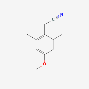Chemical structure of 2-(4-Methoxy-2,6-dimethylphenyl)acetonitrile