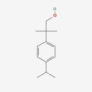 Chemical structure of 2-(4-isopropylphenyl)-2-methylpropan-1-ol