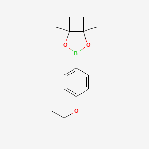 Chemical structure of 2-(4-ISOPROPOXYPHENYL)-4,4,5,5-TETRAMETHYL-1,3,2-DIOXABOROLANE