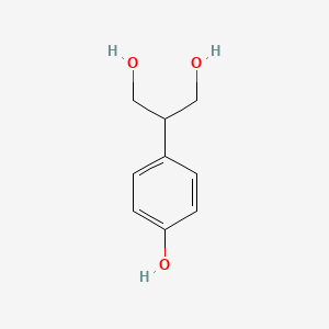 Chemical structure of 2-(4-Hydroxyphenyl)propane-1,3-diol