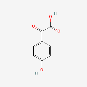 Chemical structure of 4-Hydroxyphenylglyoxylate