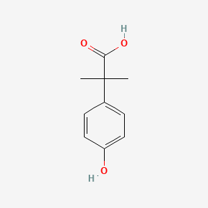 Chemical structure of 2-(4-Hydroxyphenyl)-2-methylpropanoic acid