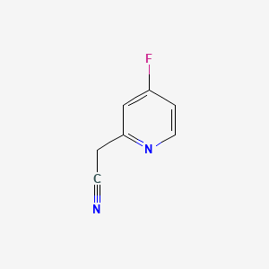 Chemical structure of 2-(4-Fluoropyridin-2-yl)acetonitrile