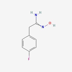 Chemical structure of 2-(4-Fluorophenyl)-N'-Hydroxyethanimidamide
