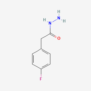 Chemical structure of 2-(4-Fluorophenyl)acetohydrazide