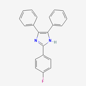 Chemical structure of 2-(4-Fluorophenyl)-4,5-diphenylimidazole