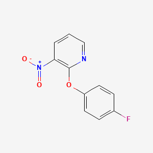 Chemical structure of 2-(4-Fluorophenyl)-3-oxo-2,3-dihydropyridazine-4-carboxylic acid